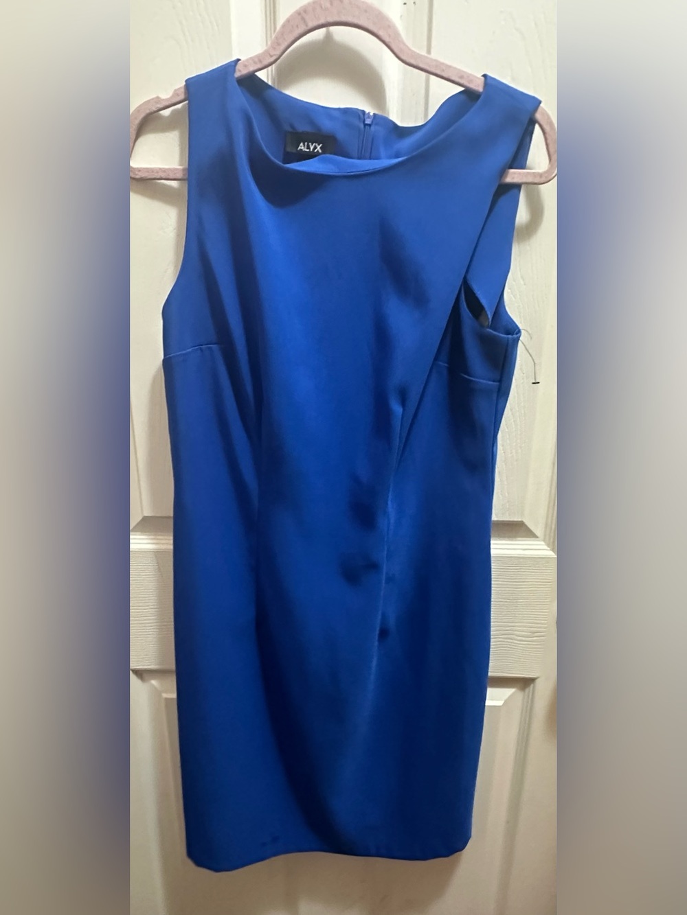 ALYX Cobalt Blue Sleeveless Sheath Mini Dress